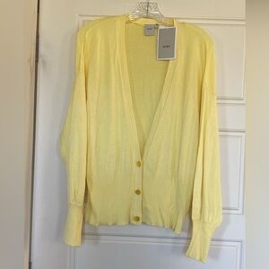 NWT Women's Yellow Cardigan Sweater - XL